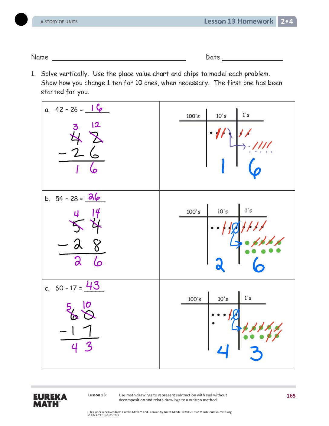 Gr2 M4 Homework Solutıons Lesson 13