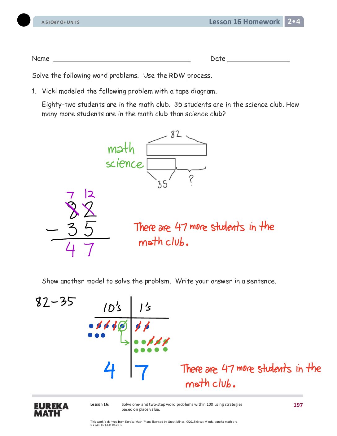 Gr2 M4 Homework Solutıons Lesson 16