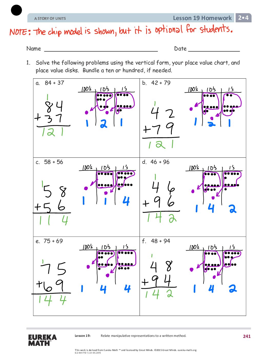 Gr2 M4 Homework Solutıons Lesson 19