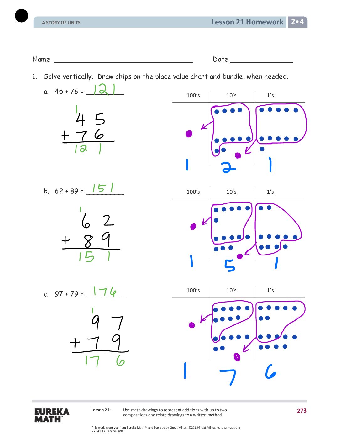Gr2 M4 Homework Solutıons Lesson 21