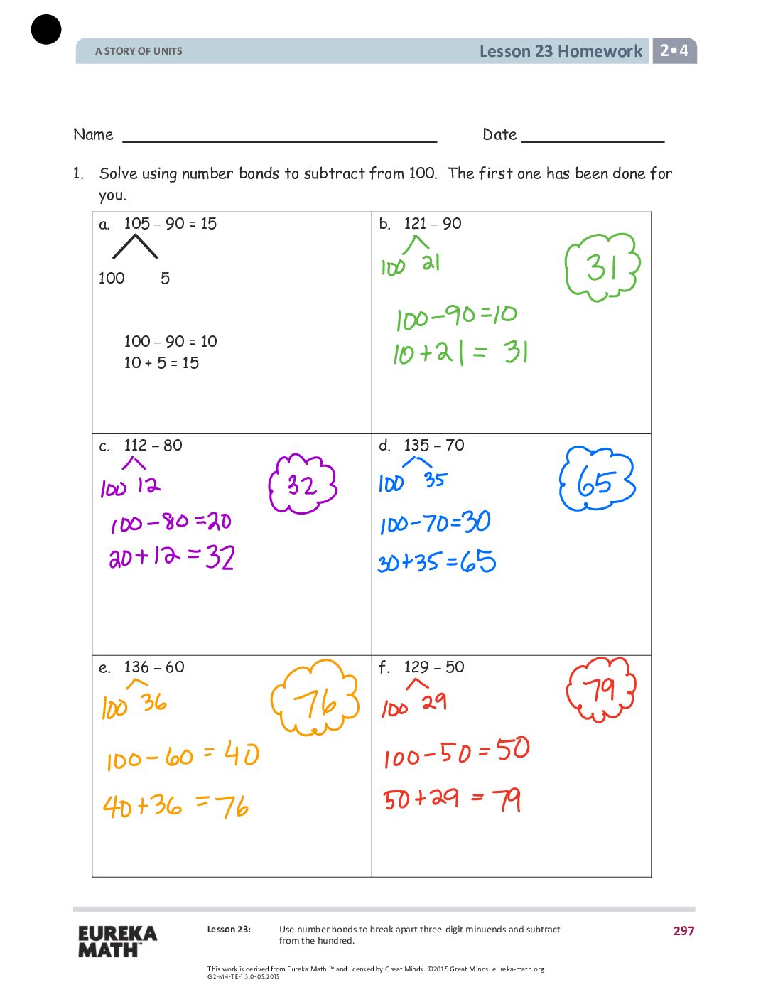 Gr2 M4 Homework Solutıons Lesson 23