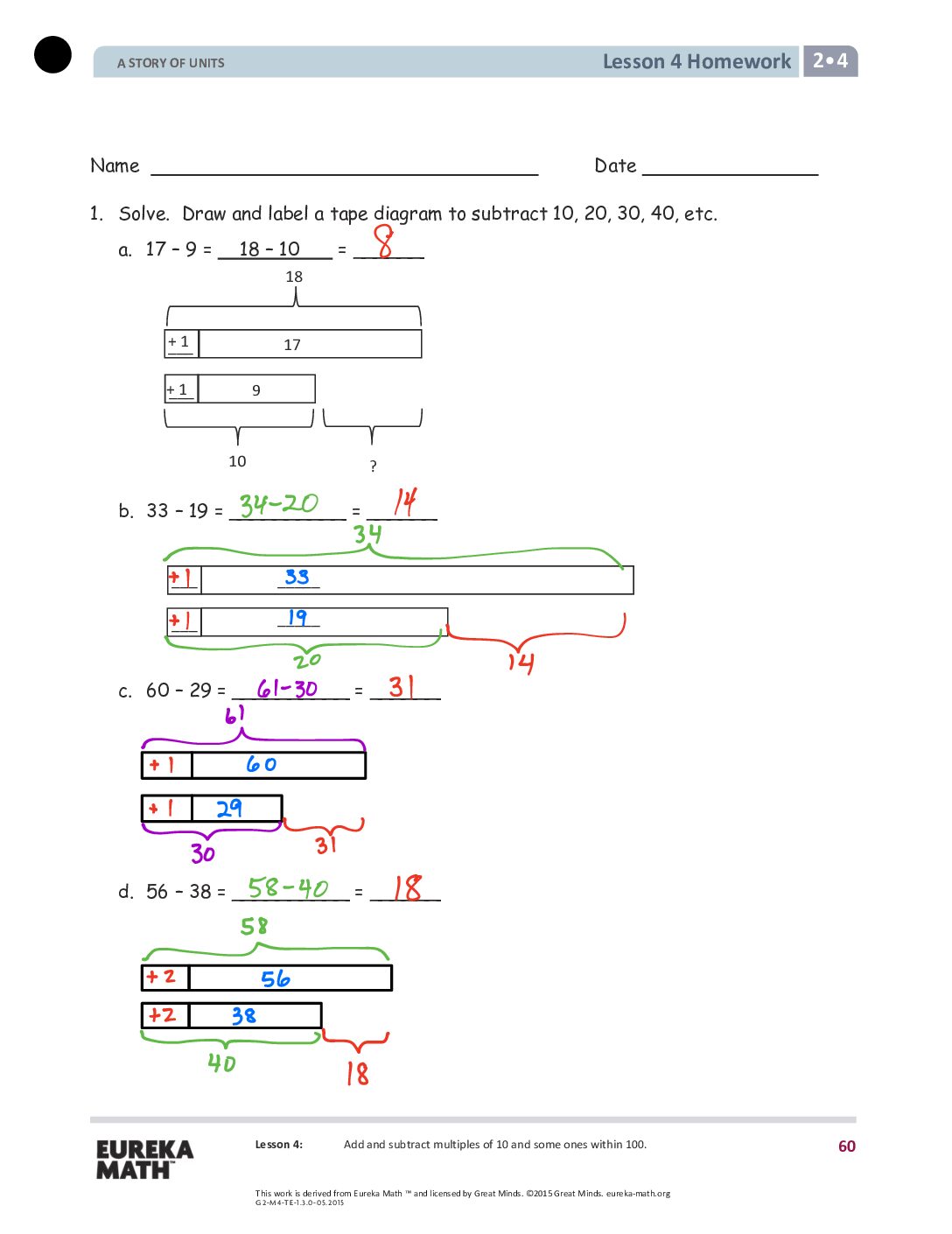 Gr2 M4 Homework Solutıons Lesson 4