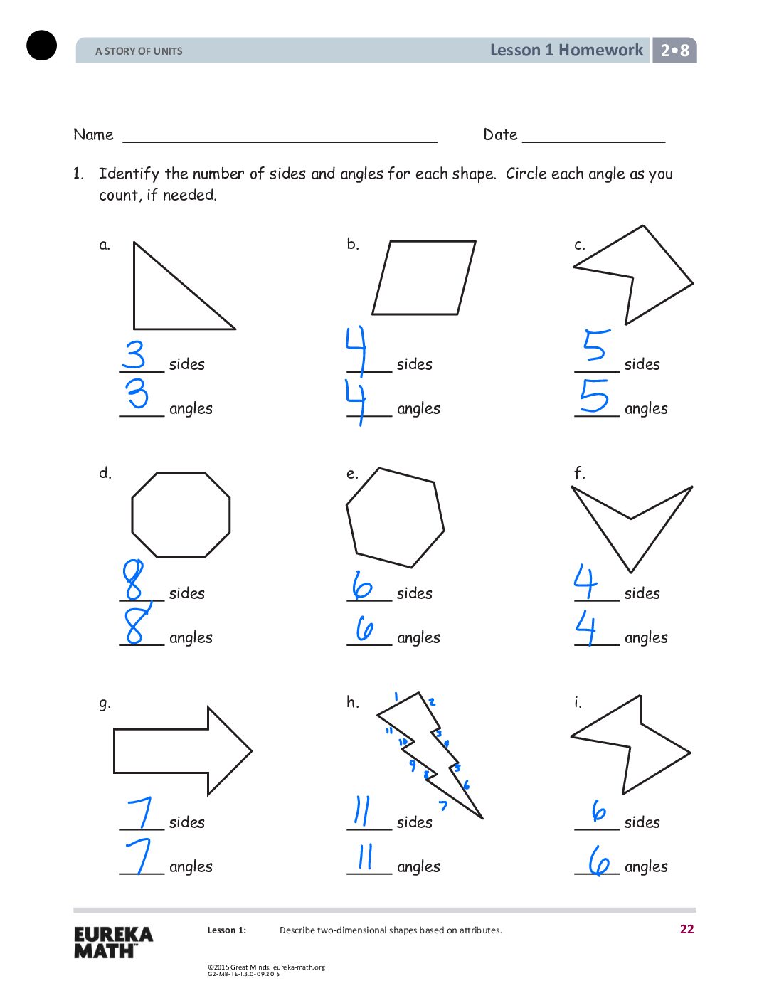 Gr2 M8 Homework Solutıons Lesson 1