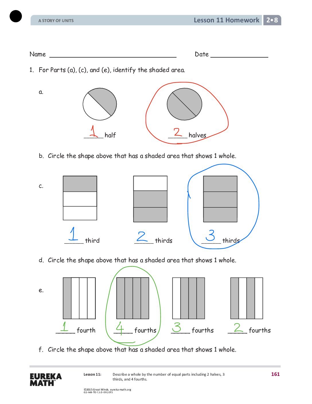 Gr2 M8 Homework Solutıons Lesson 11