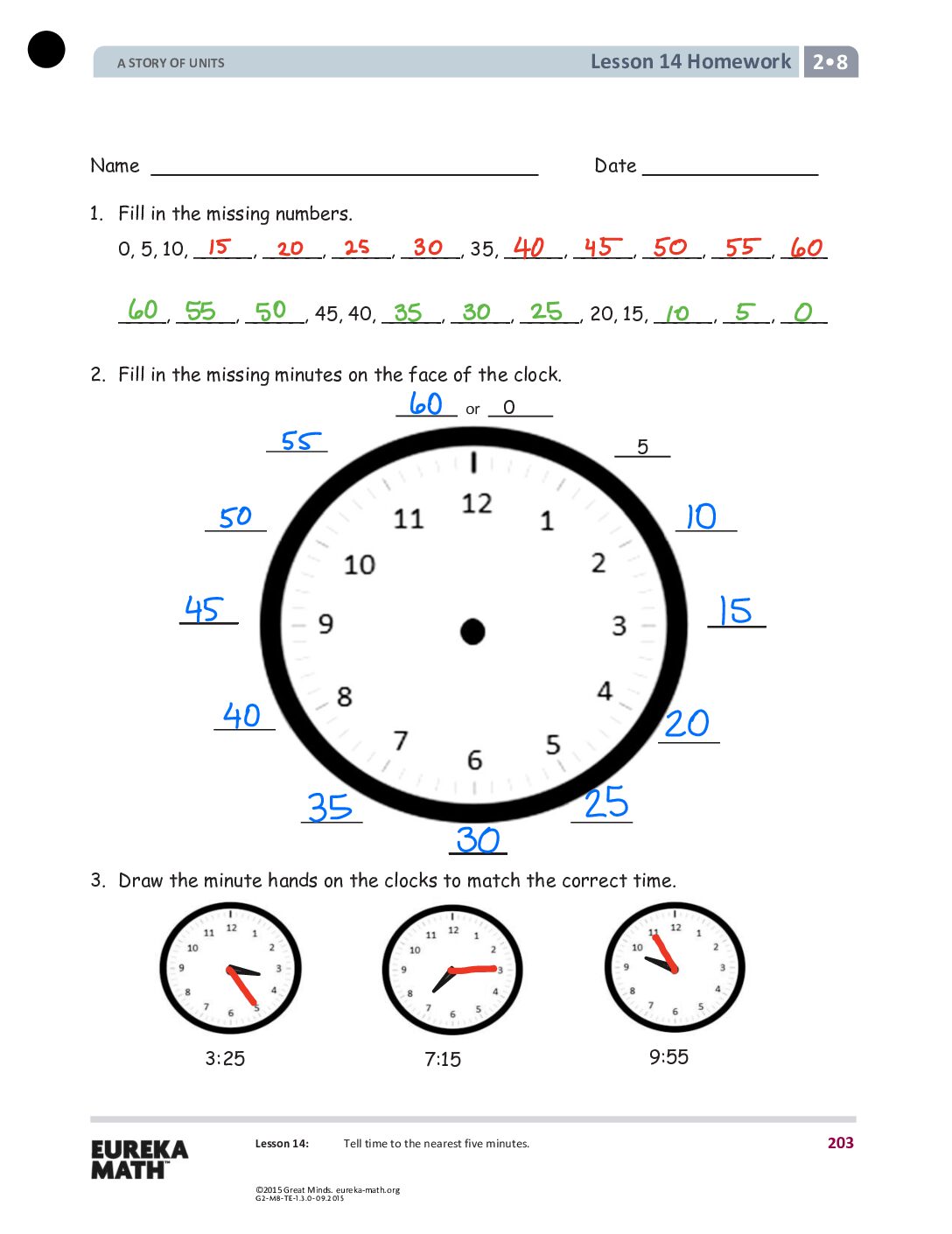 Gr2 M8 Homework Solutıons Lesson 14