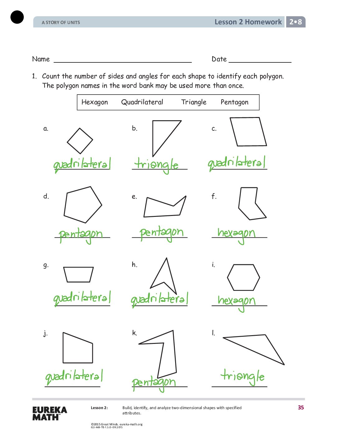 Gr2 M8 Homework Solutıons Lesson 2