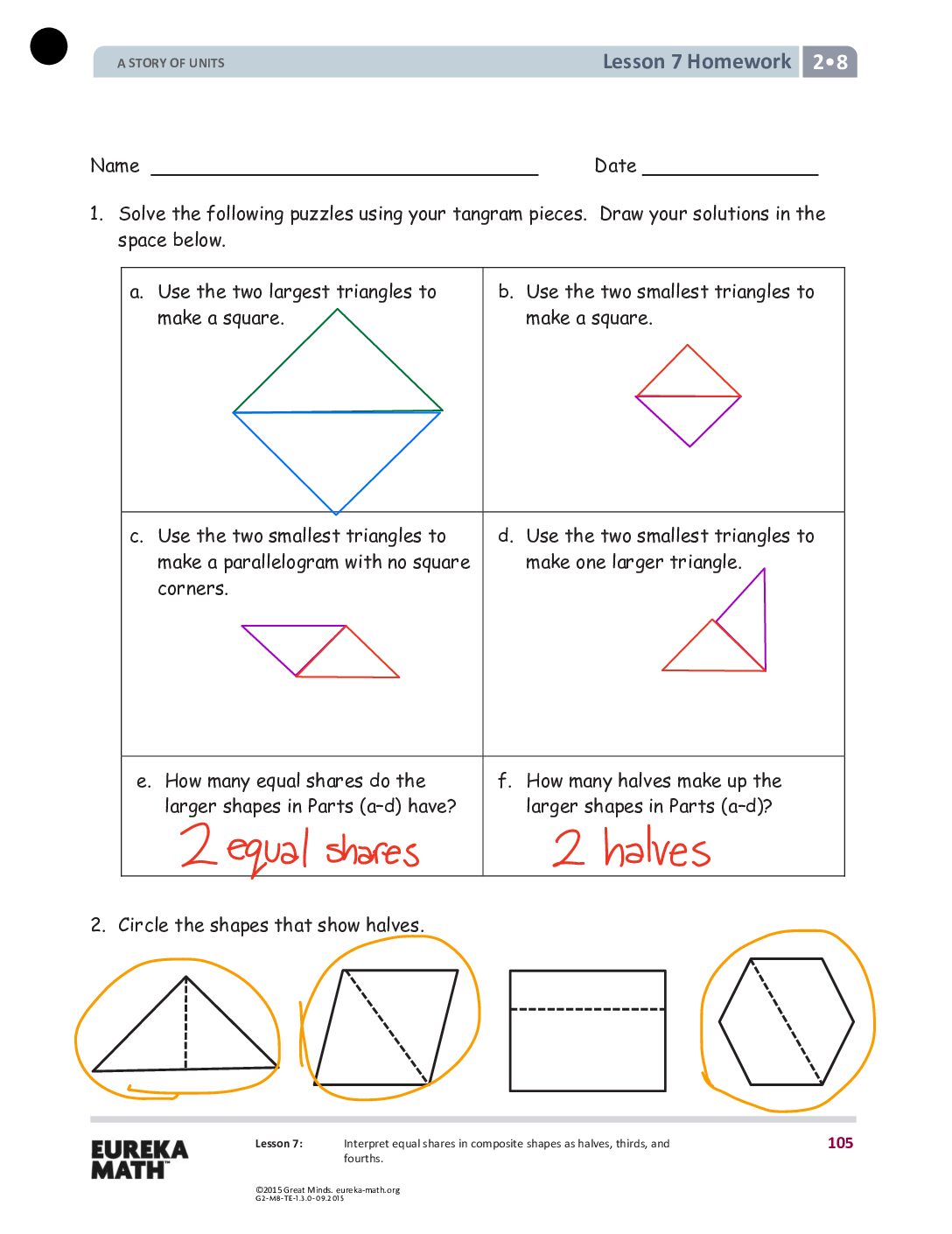 Gr2 M8 Homework Solutıons Lesson 7