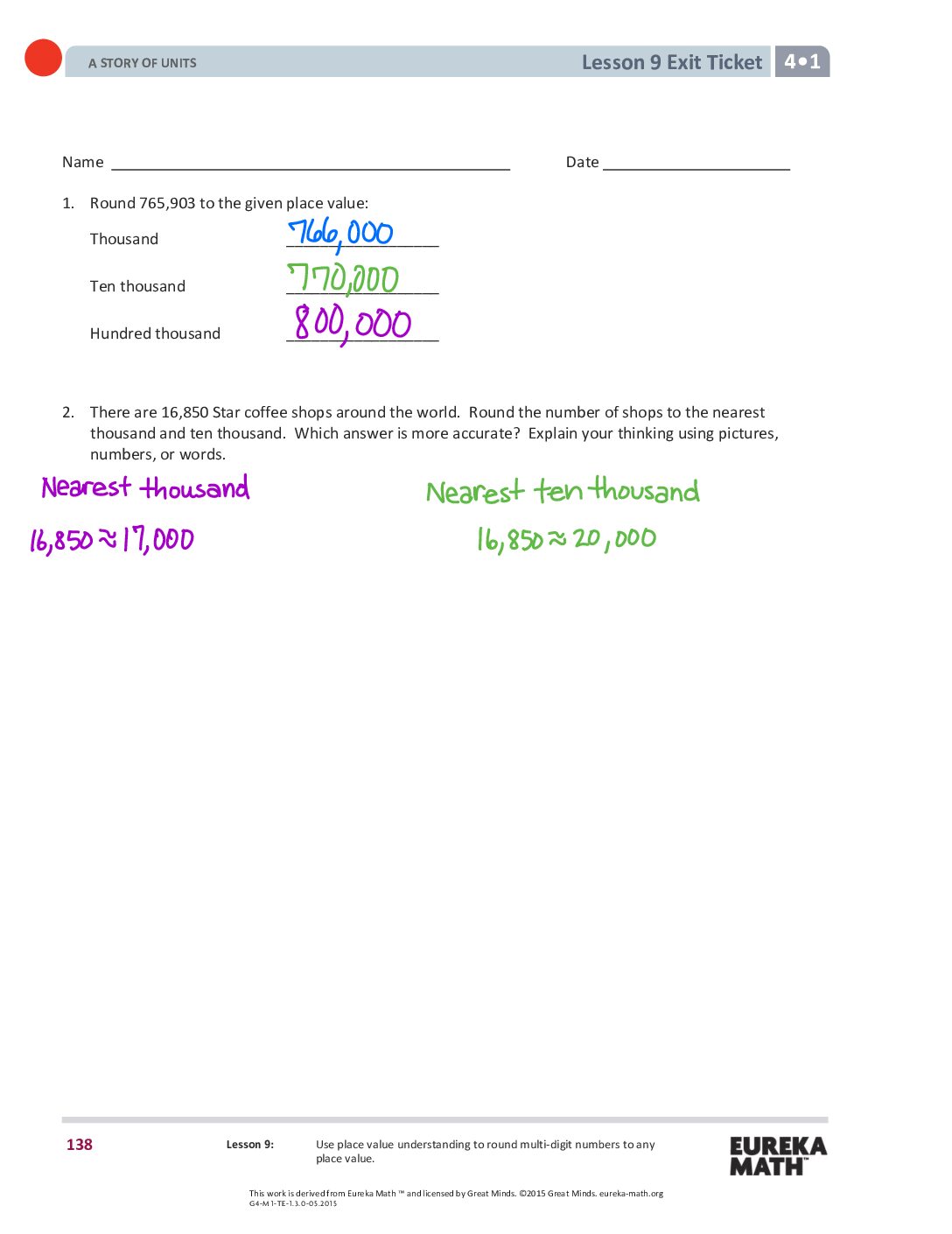 Gr4 M1 Exitticket Lesson 09