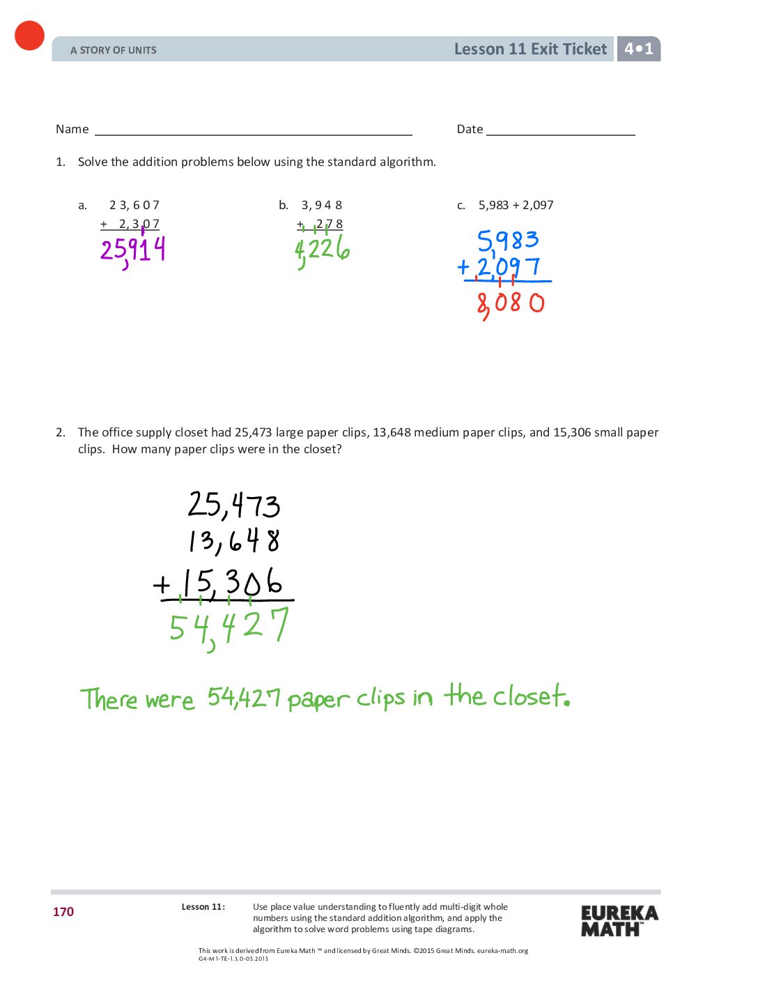 Gr4 M1 Exitticket Lesson 11