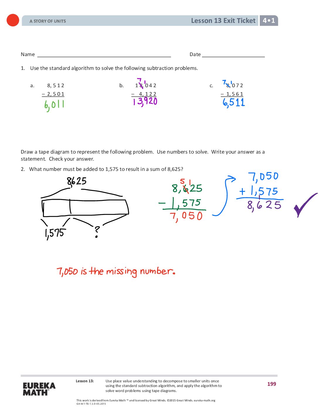 Gr4 M1 Exitticket Lesson 13