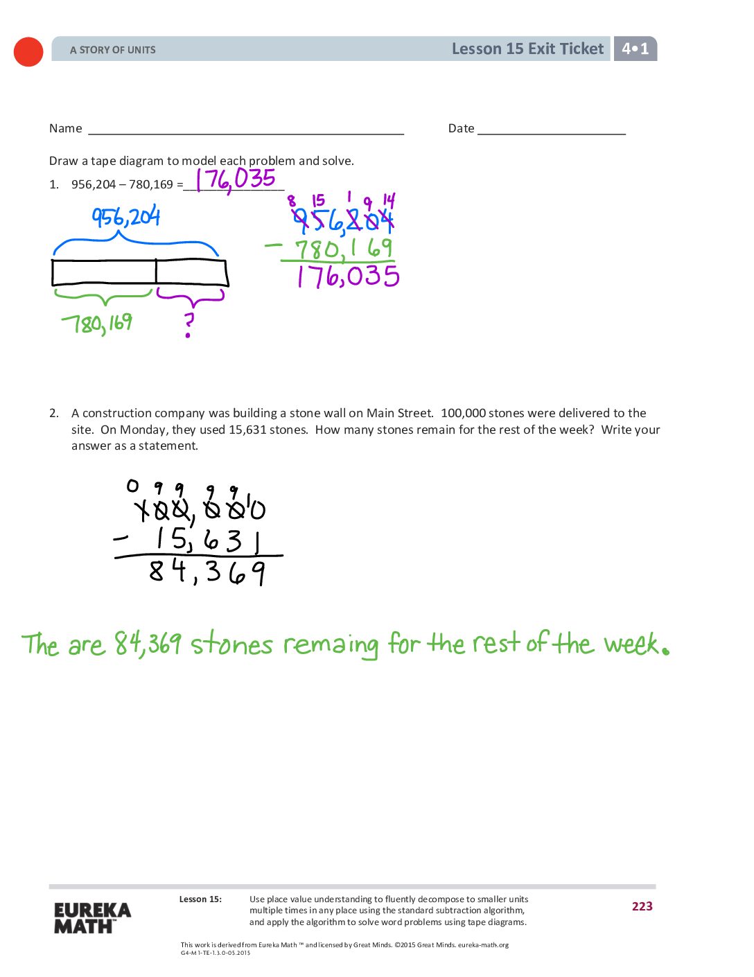 Gr4 M1 Exitticket Lesson 15