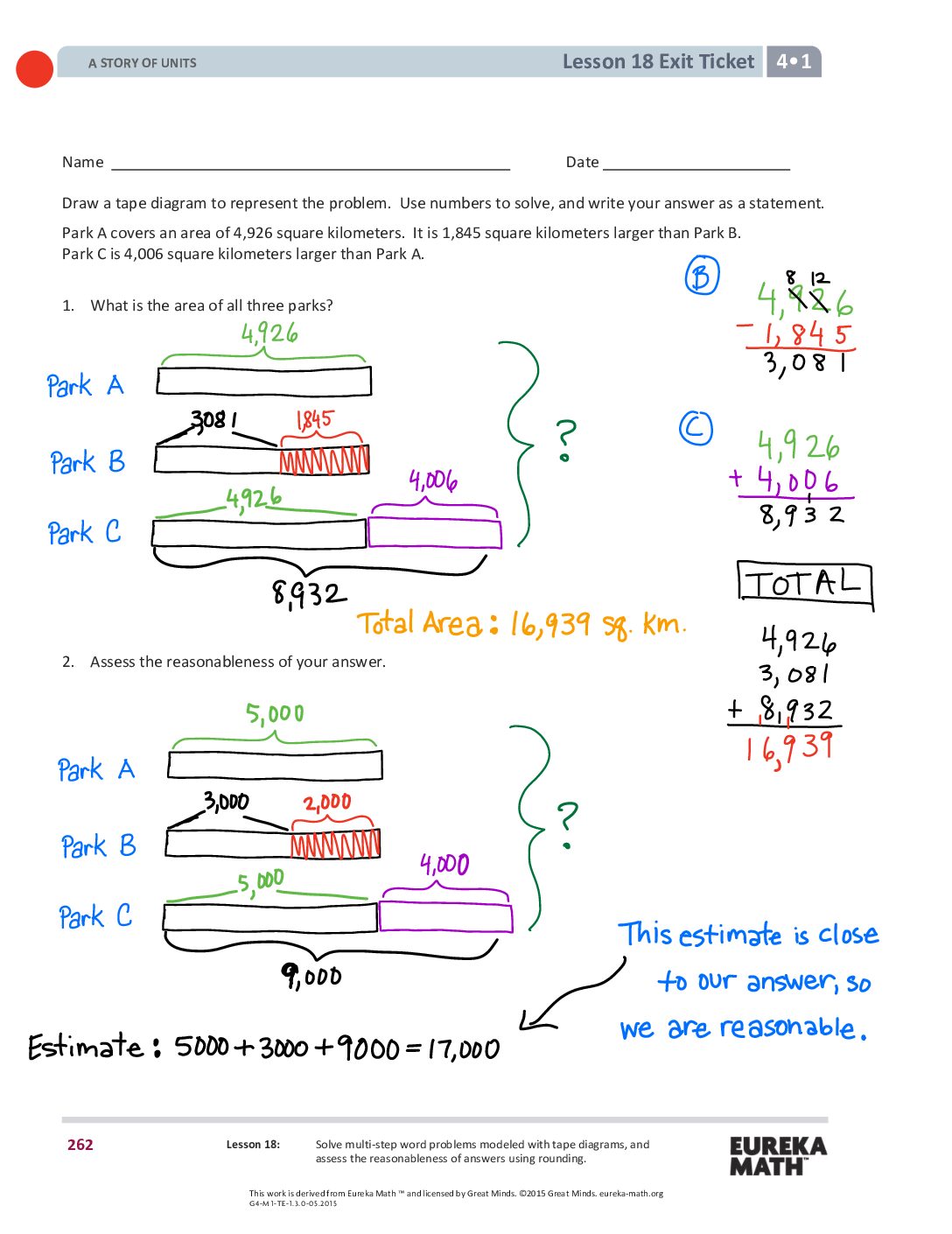 Gr4 M1 Exitticket Lesson 18