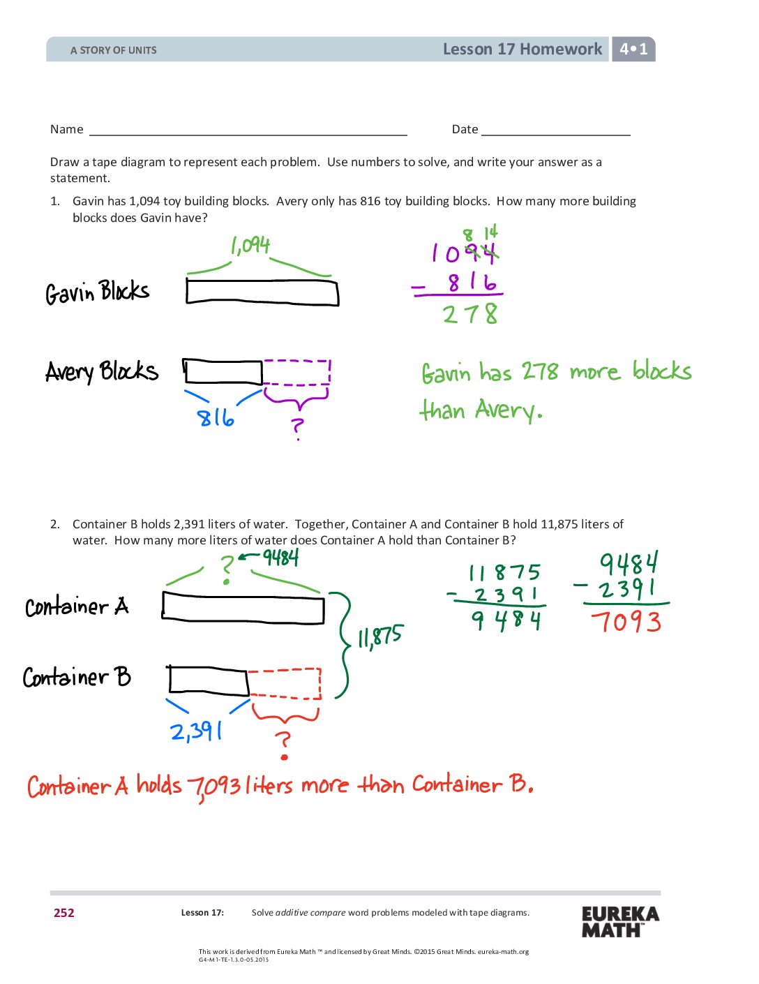Gr4 Mod1 Lesson17 Corrected
