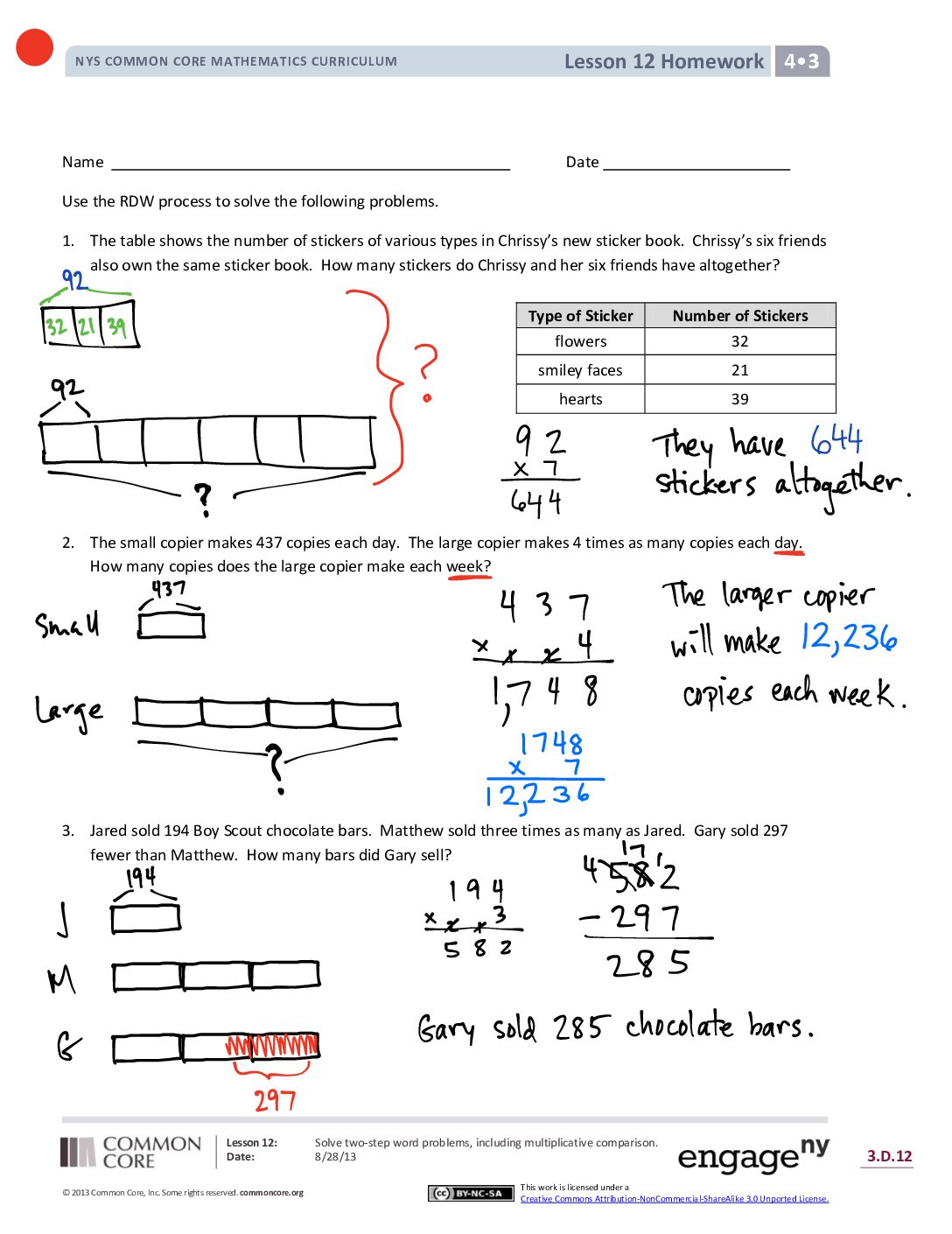 Gr4 Mod3 Lesson12 Corrected 10 26 07