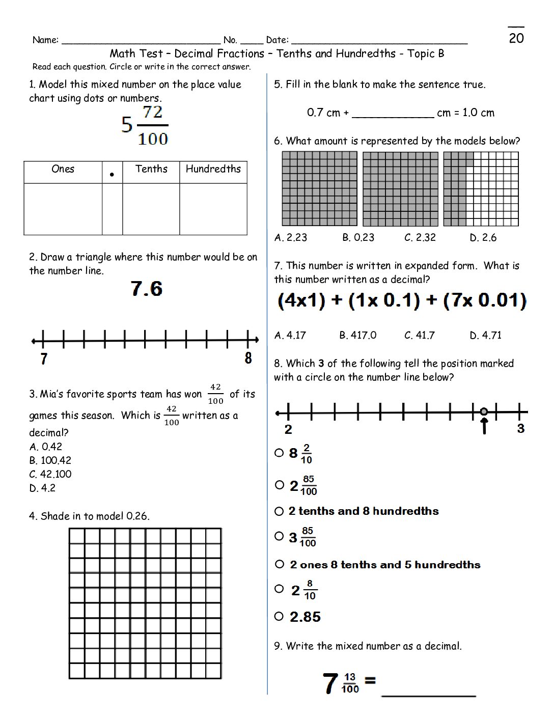 Gr4 Mod6 B 14 15Decimals Topicb2015
