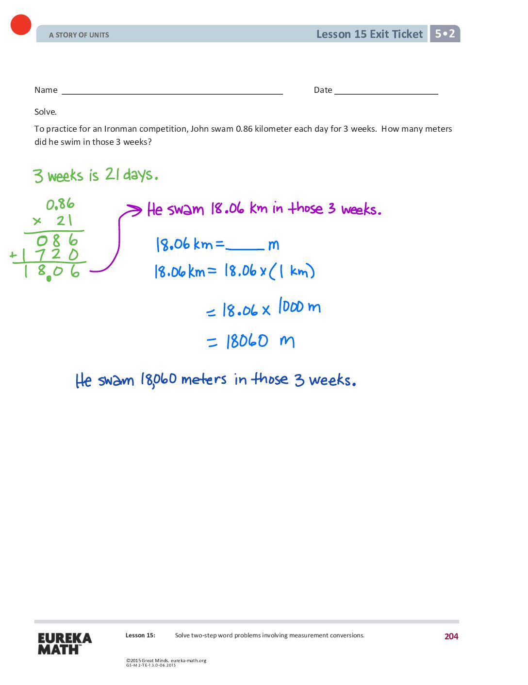Gr5 M2 Exitticket Lesson 15