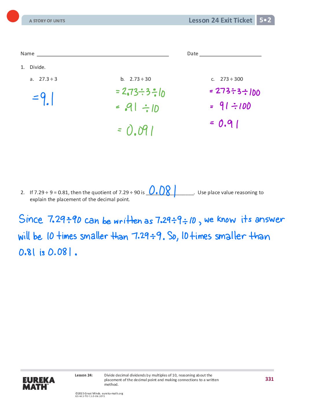 Gr5 M2 Exitticket Lesson 24