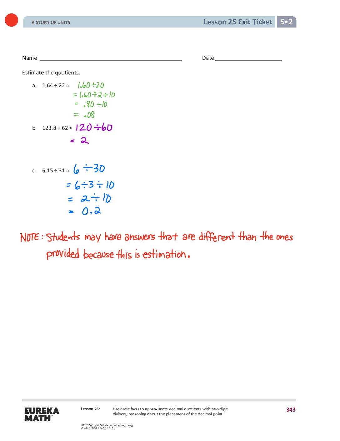 Gr5 M2 Exitticket Lesson 25