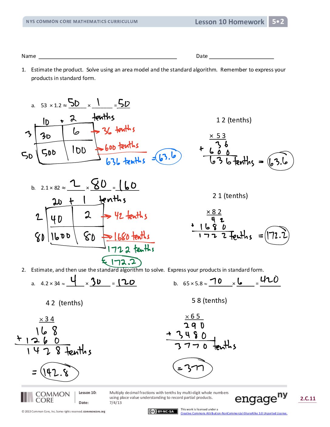 Gr5 Mod2 Lesson10 Corrected 9 18 17
