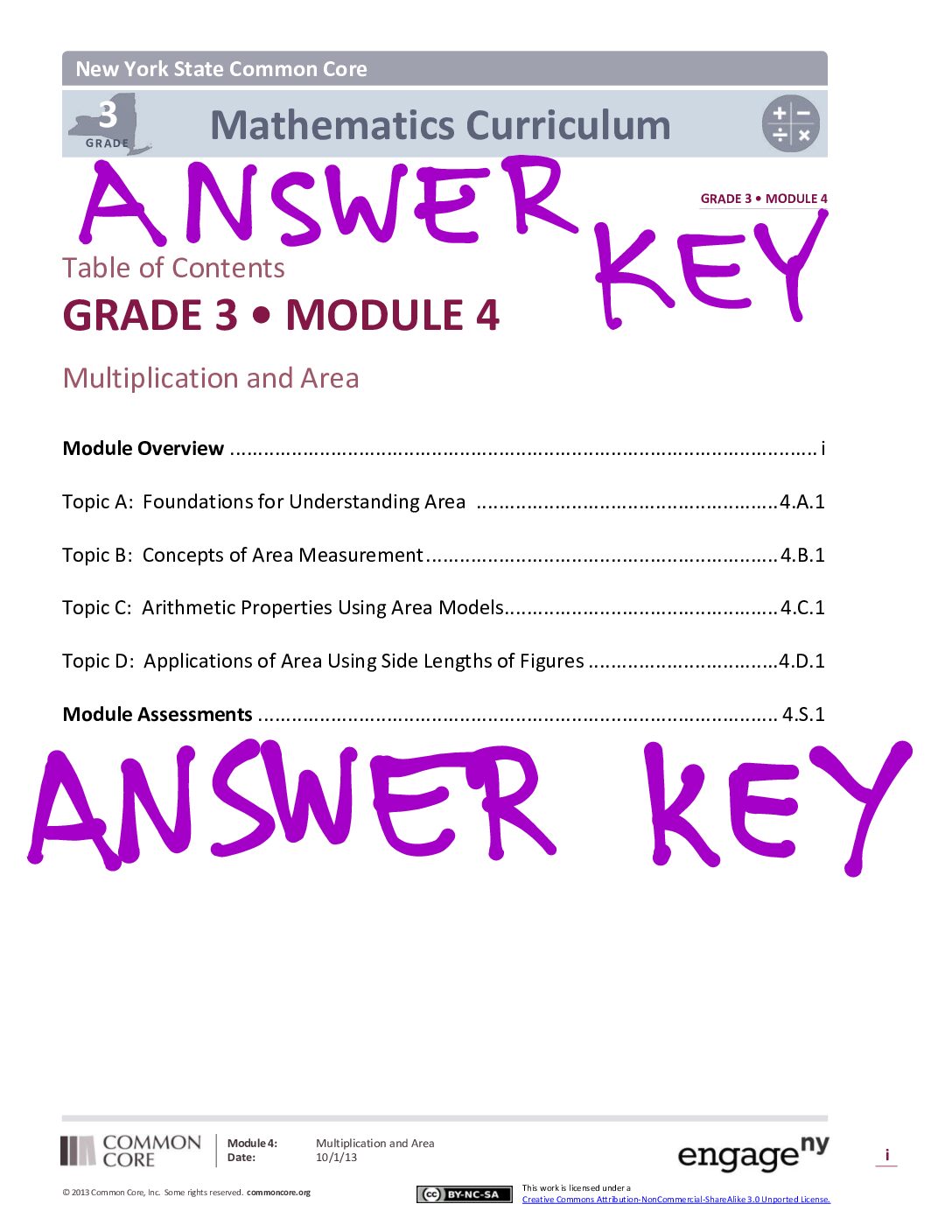 Grade 3 Module 4 Solutions Updated 9 22 17
