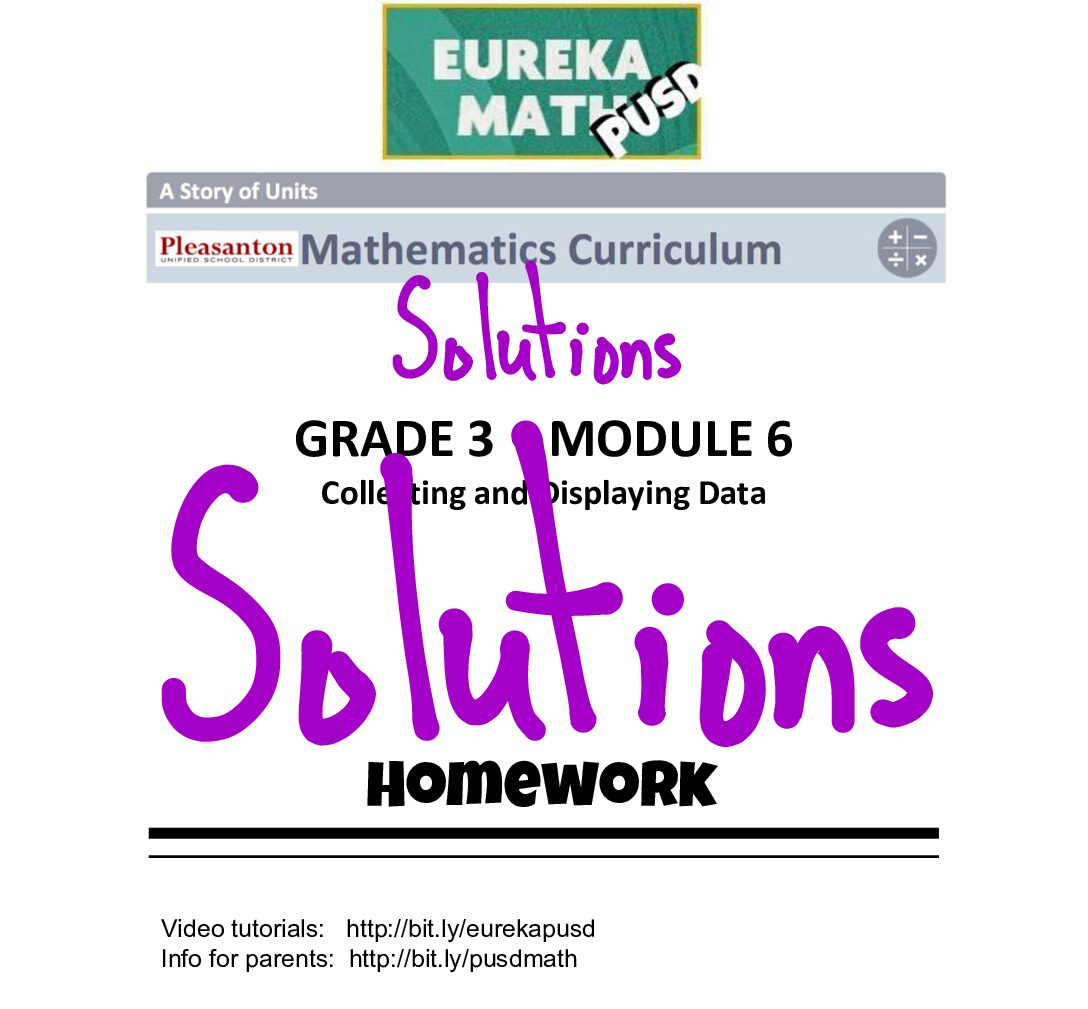 Grade 3 Module 6 Solutions