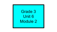 Grade 3 – Unit 6, Module 2 – Bridges Math