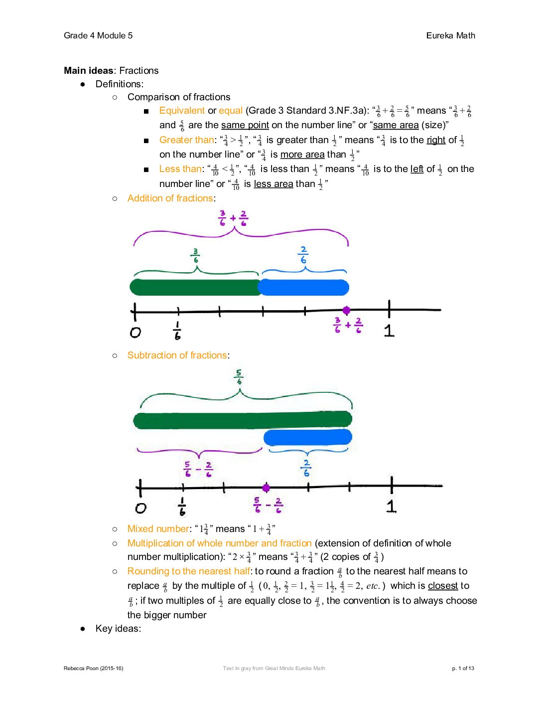 Grade 4 Module 5 Notes