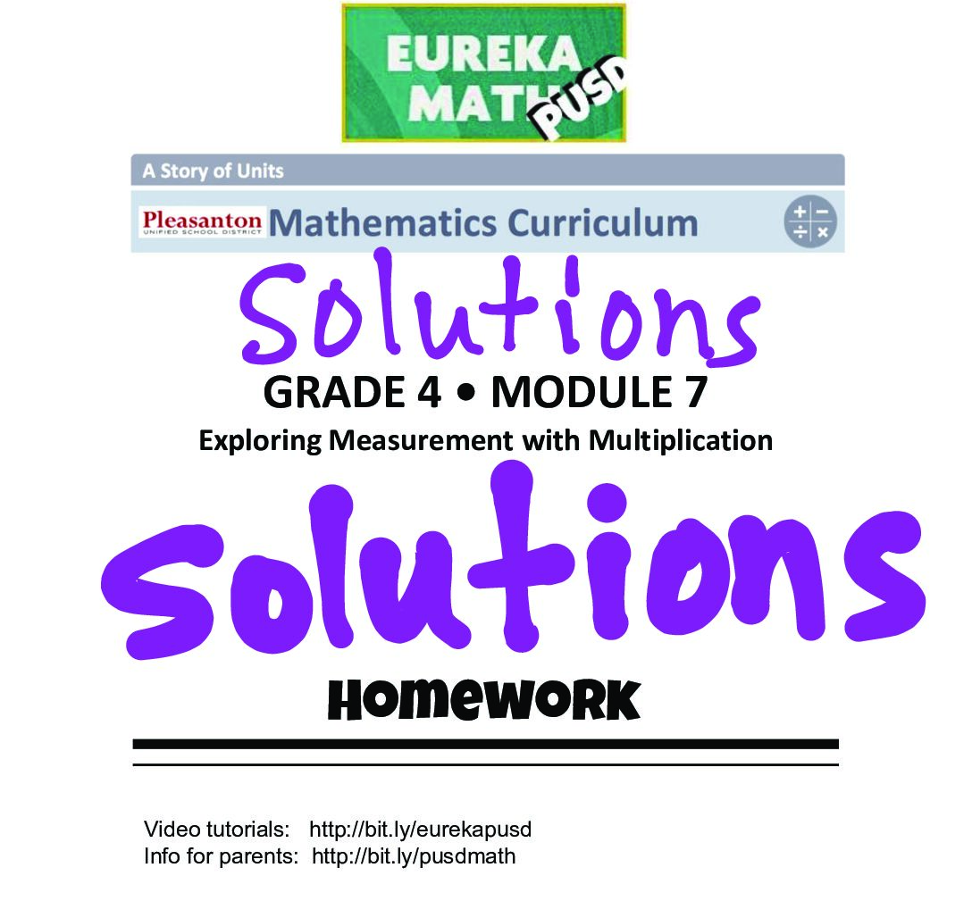 Grade 4 Module 7 Hw Solutions Updated 3 19 2018