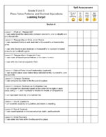 Grade 5 Unit 5 Place Value Patterns And Decimal Operations I Can Self Assessment