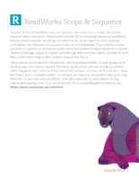 Grade K Readworks Scope & Sequence