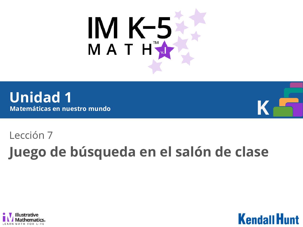 Grade K Unit 1 Lesson 07 Spanısh V2