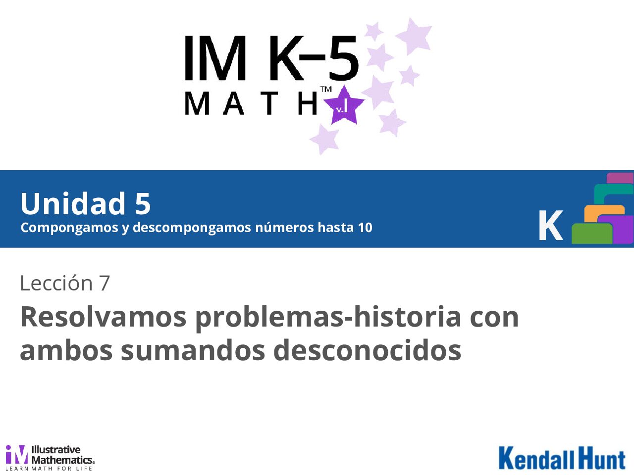 Grade K Unit 5 Lesson 07 Spanısh V2
