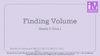 Im Gr.5 Unit 1 Finding Volume Slide Deck