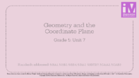 Im Gr.5 Unit 7 Geometry And The Coordinate Plane