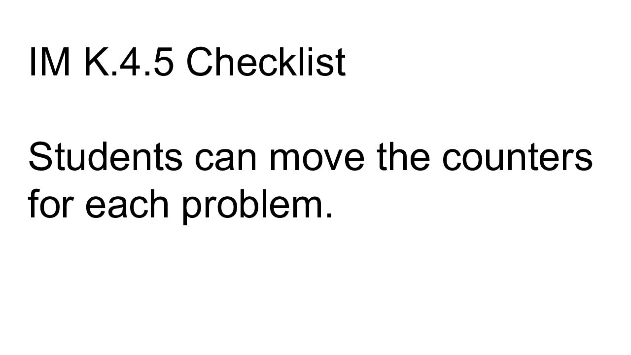 Im K.4.5 Checklist