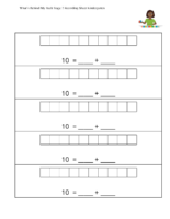 Kindergarten.5.C14.1 İntroduce What S Behind My Back 10 Cubes What S Behind My Back Stage 2 Recording Sheet Kindergarten