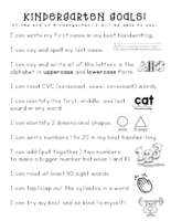 Kindergarten I Cans