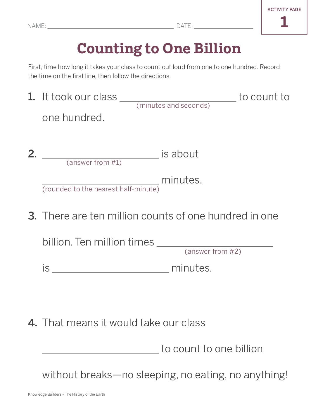 Knowledge Builder G1D7 Activity Page