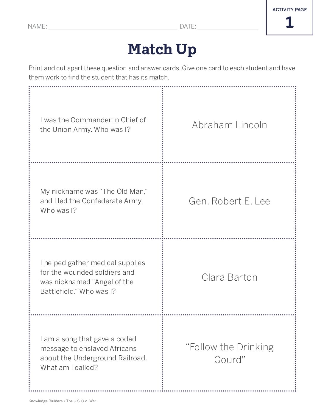 Knowledge Builder G2D9 Activity Pages