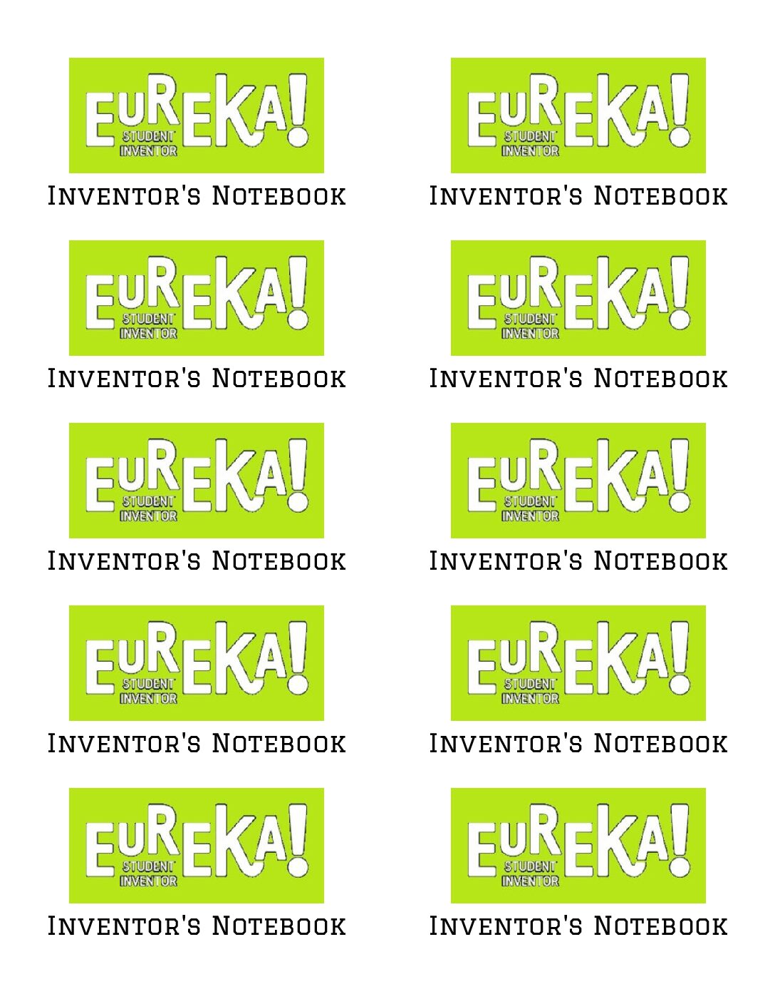 Label Inventor S Notebook