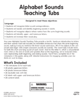 Lc856 Alphabet Tubs