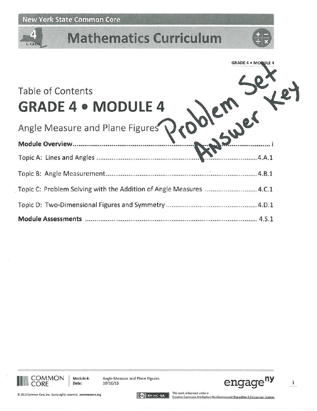 Math 4 4 Problem Set Answer Key
