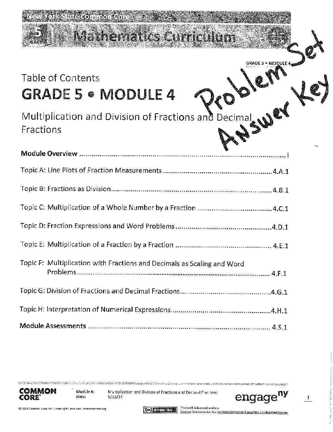 Math 5 4 Problem Set Answer Key