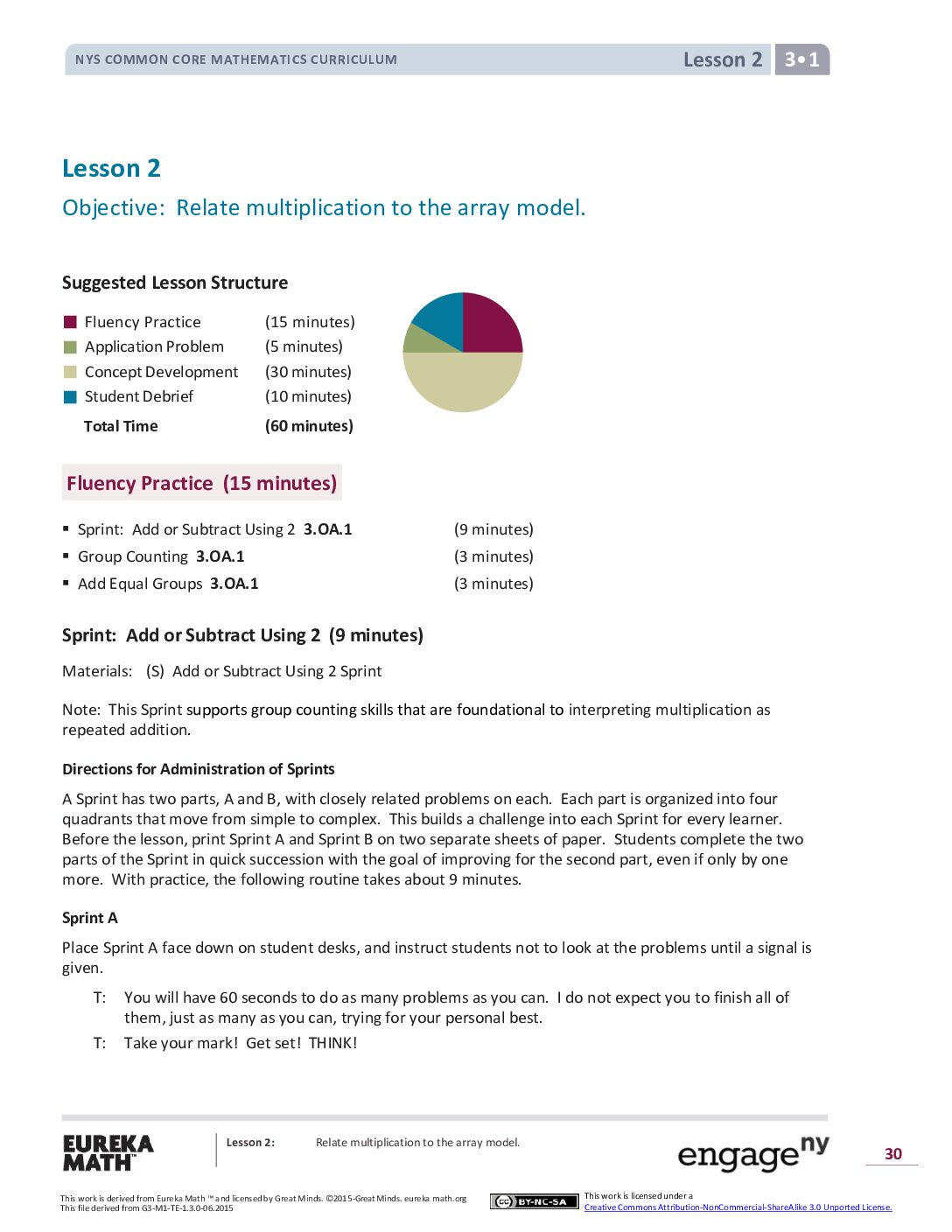 Math G3 M1 Topic A Lesson 2