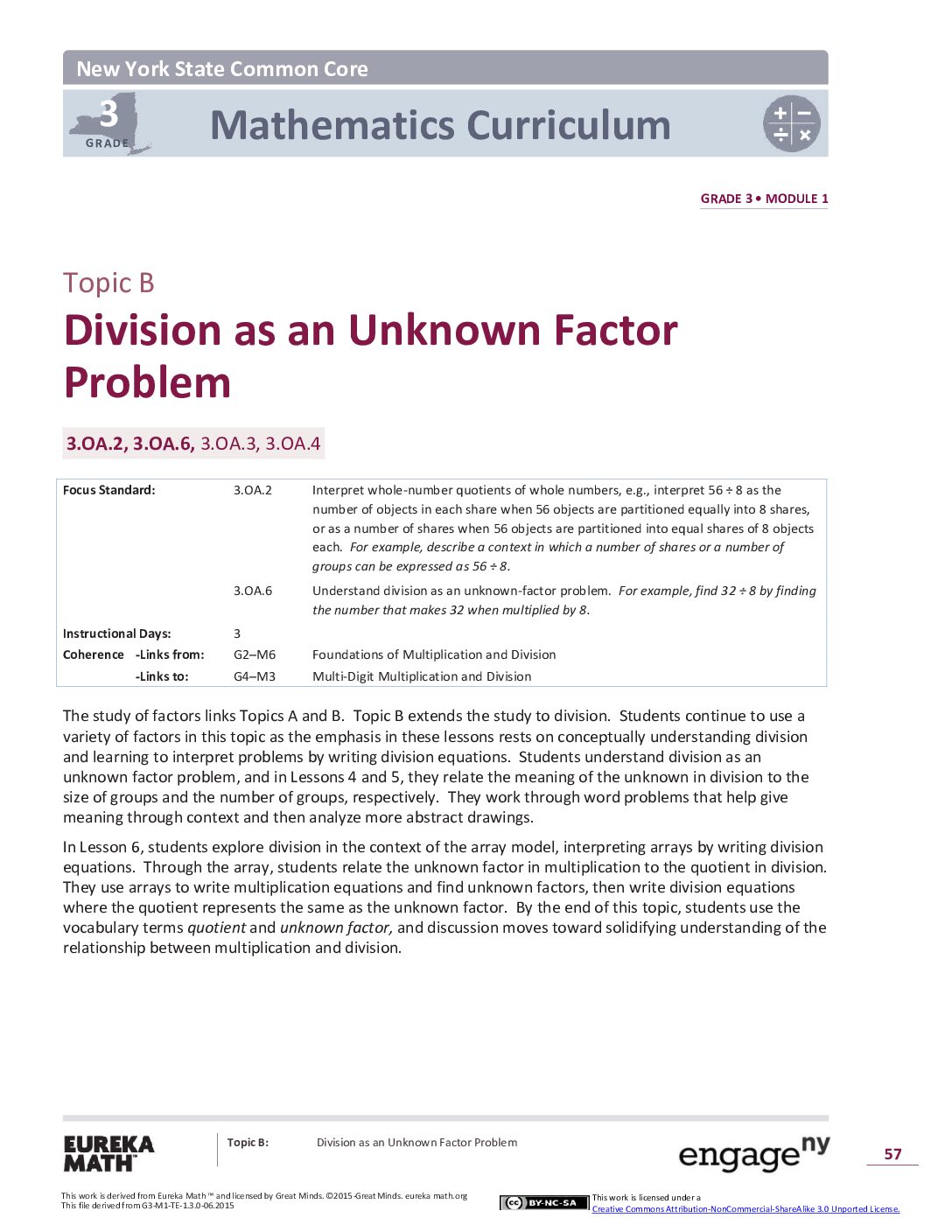 Math G3 M1 Topic B Overview
