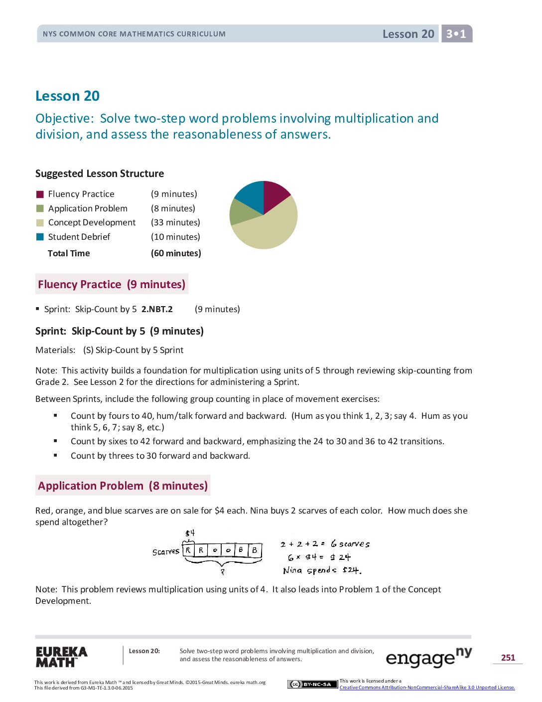 Math G3 M1 Topic F Lesson 20