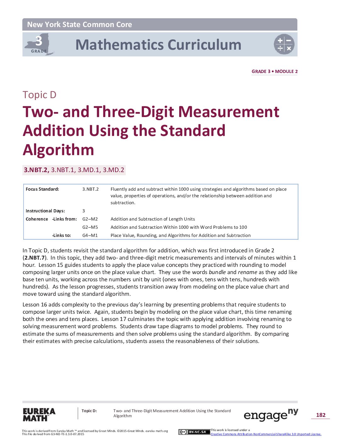 Math G3 M2 Topic D Overview
