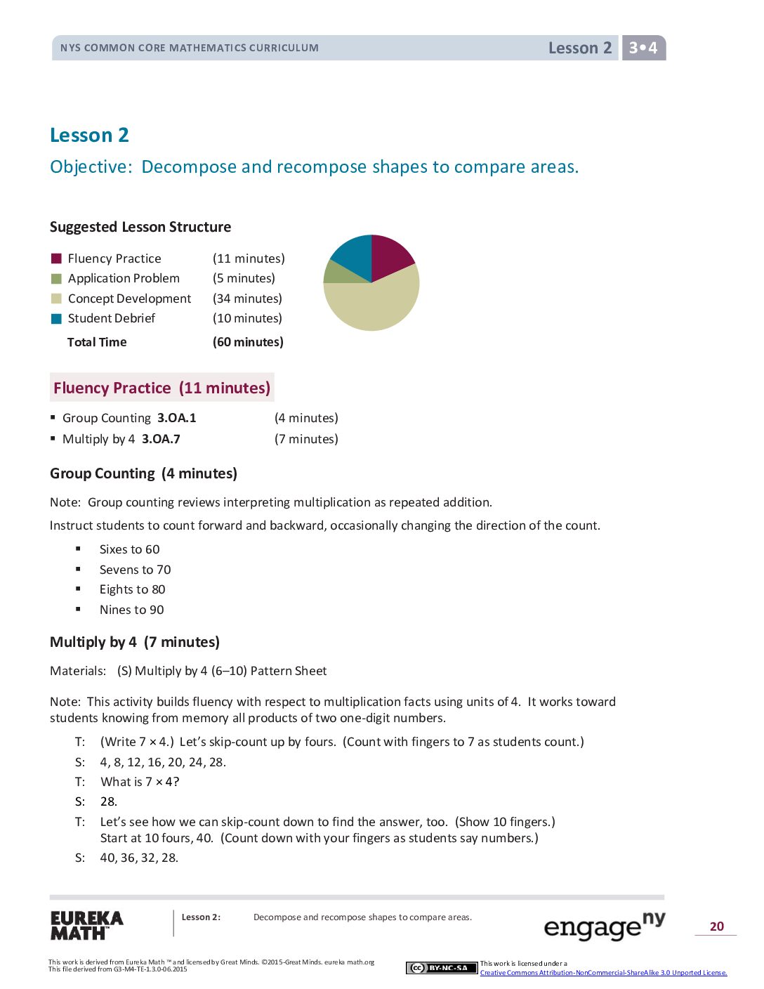 Math G3 M4 Topic A Lesson 2