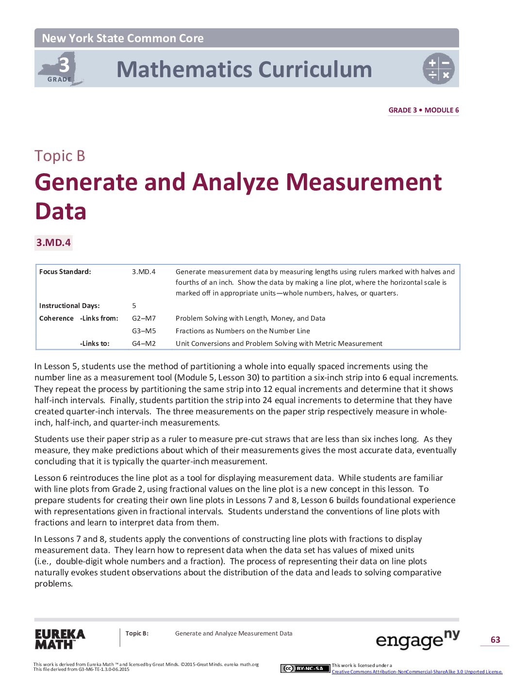 Math G3 M6 Topic B Overview