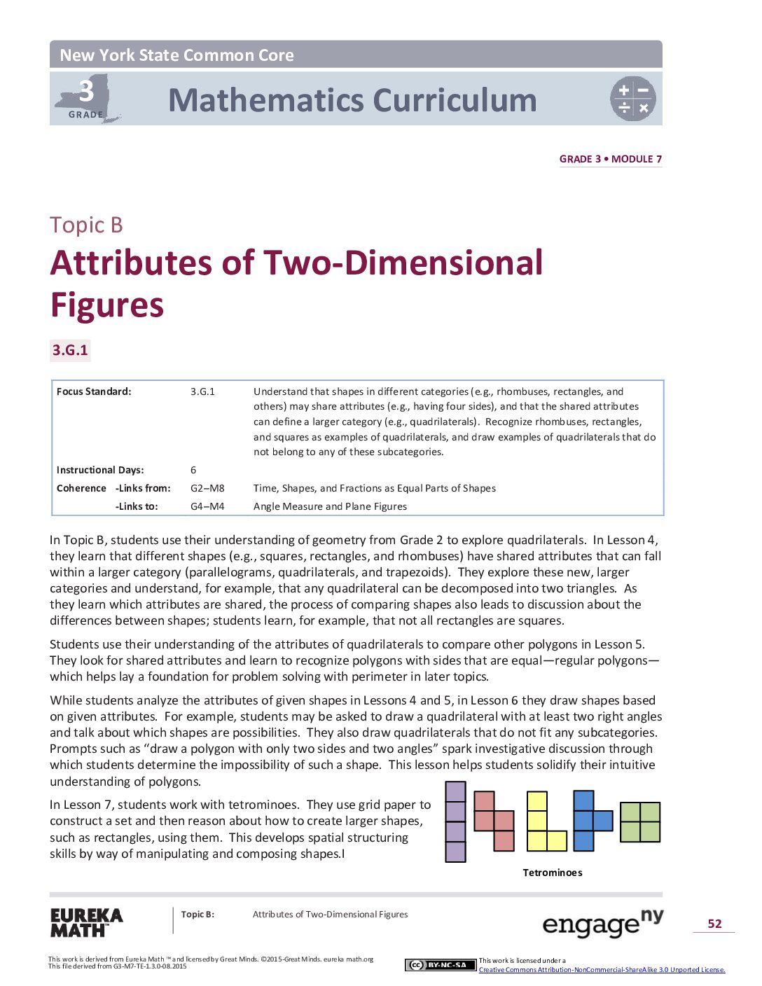 Math G3 M7 Topic B Overview